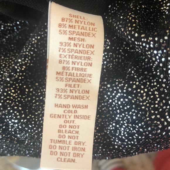 Scripted Metallic Long- Sleeve Bodysuit NWT - Picture 15 of 15